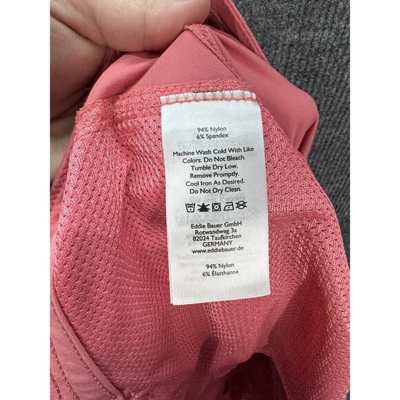 Eddie Bauer First Ascent Capri Pants Women 14 Pink Guide Pro Cargo Hiking EUC - Picture 5 of 11